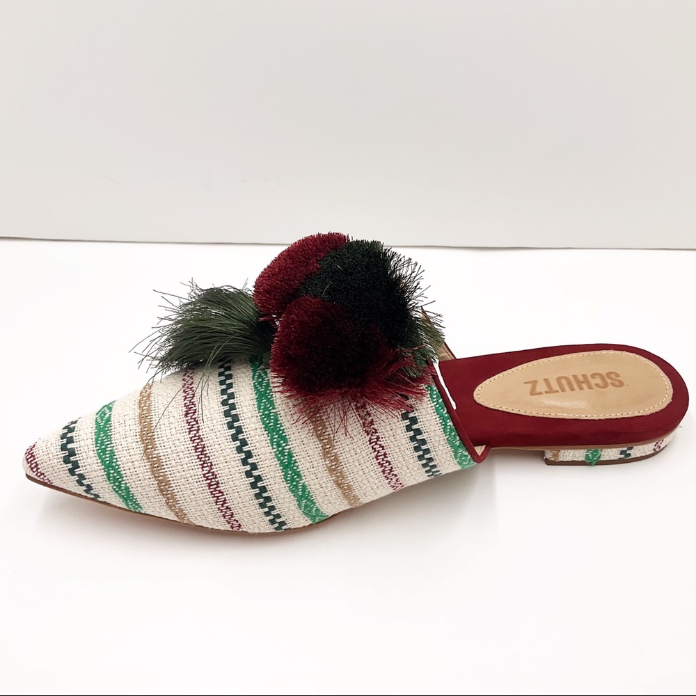 🆕{SCHUTZ } Gaely Pom Pom-Tassel Mules - Picture 10 of 13